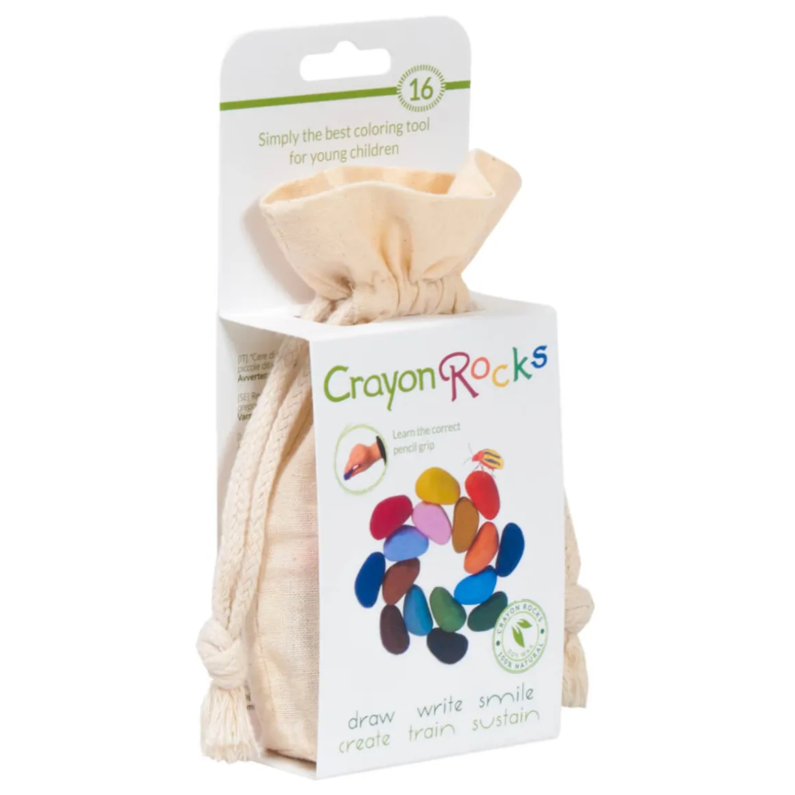 16 Piece Set in Cotton Bag by Crayon Rocks