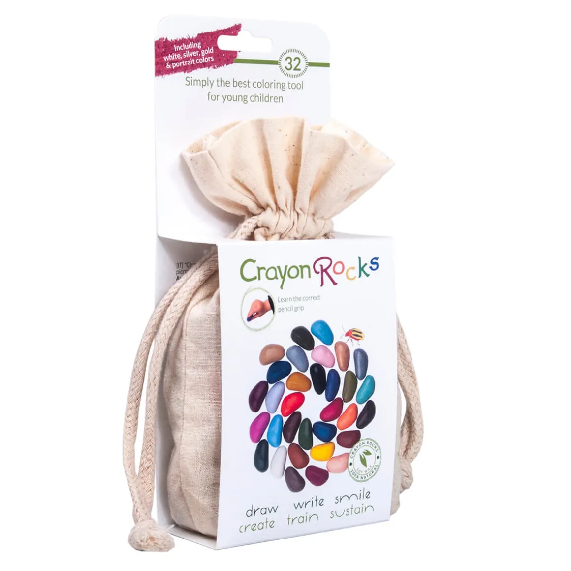 32 Piece Set in Cotton Bag by Crayon Rocks