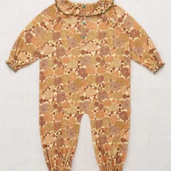 Pierrot Onesie in Acorn Chrysanthemum by Misha & Puff