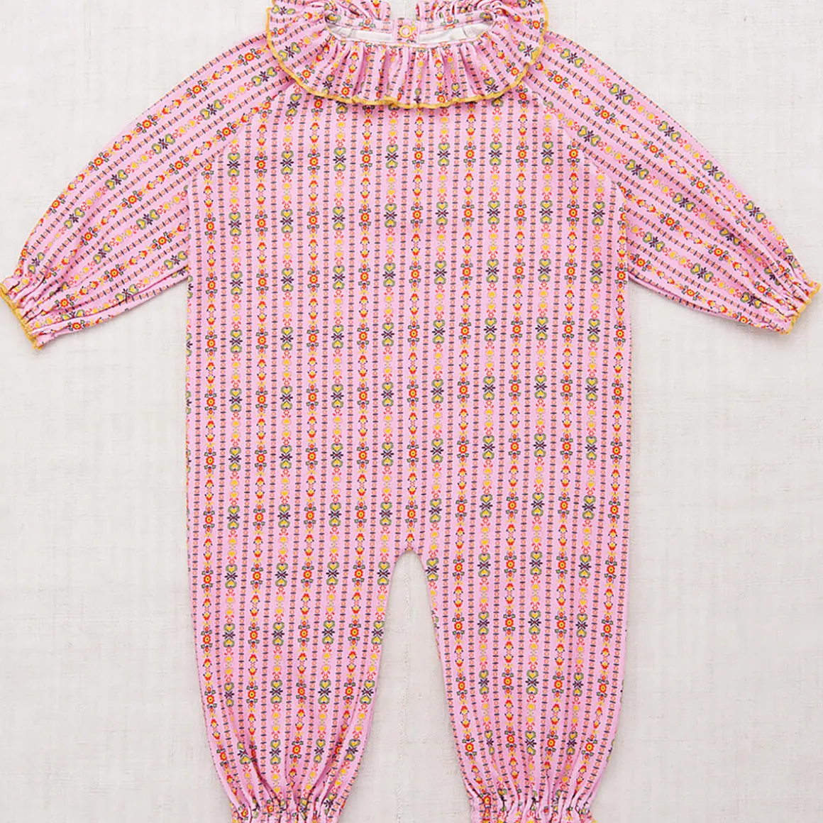 Pierrot Onesie in Pink Lilac Bohemia by Misha & Puff