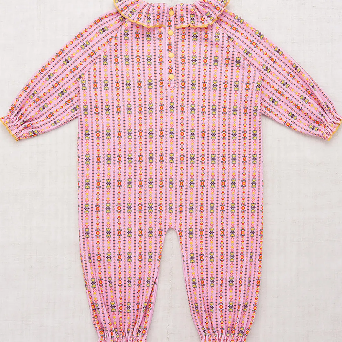Pierrot Onesie in Pink Lilac Bohemia by Misha & Puff