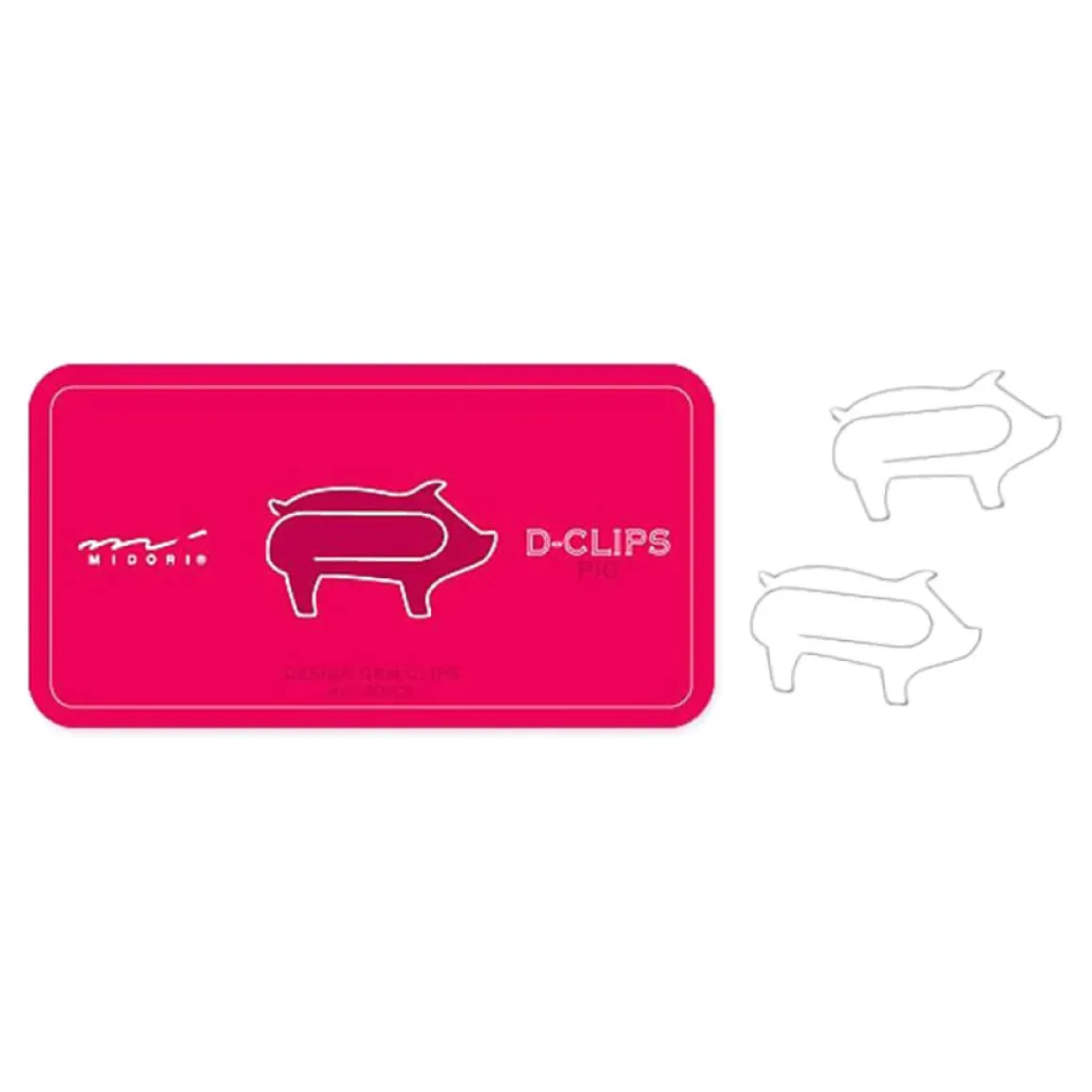 Pig D-Clip Paperclips by Midori