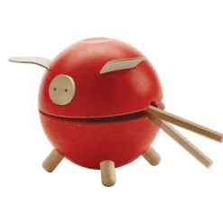 Piggy Bank in Red by PlanToys