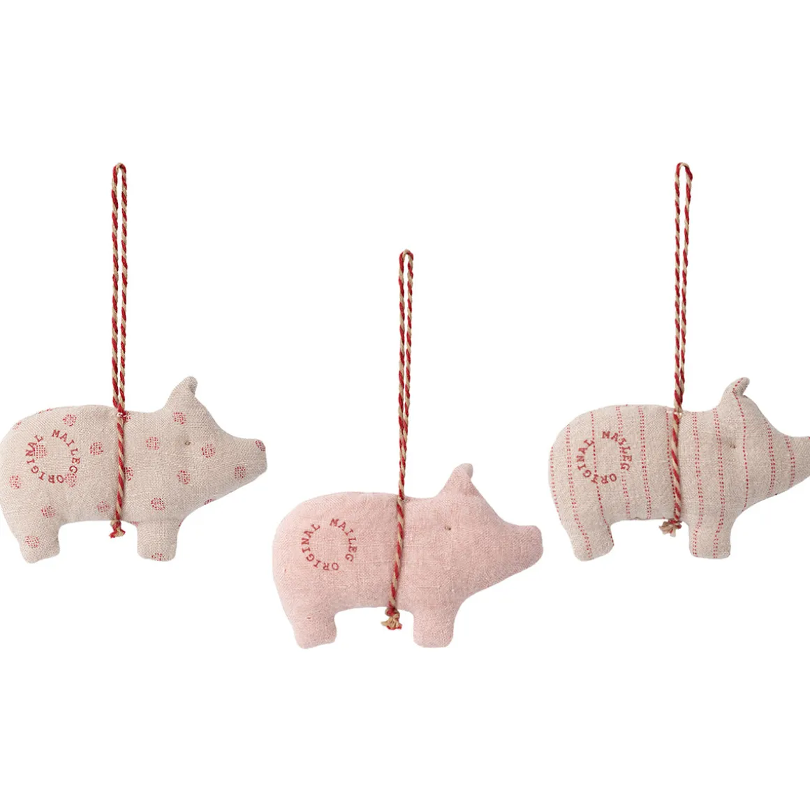 Pig Ornament in 3 Colours by Maileg
