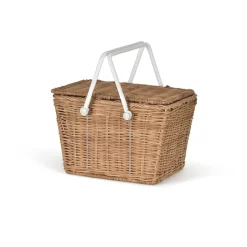 Piki Rattan Basket in Natural by Olli Ella