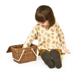 Piki Rattan Basket in Natural by Olli Ella