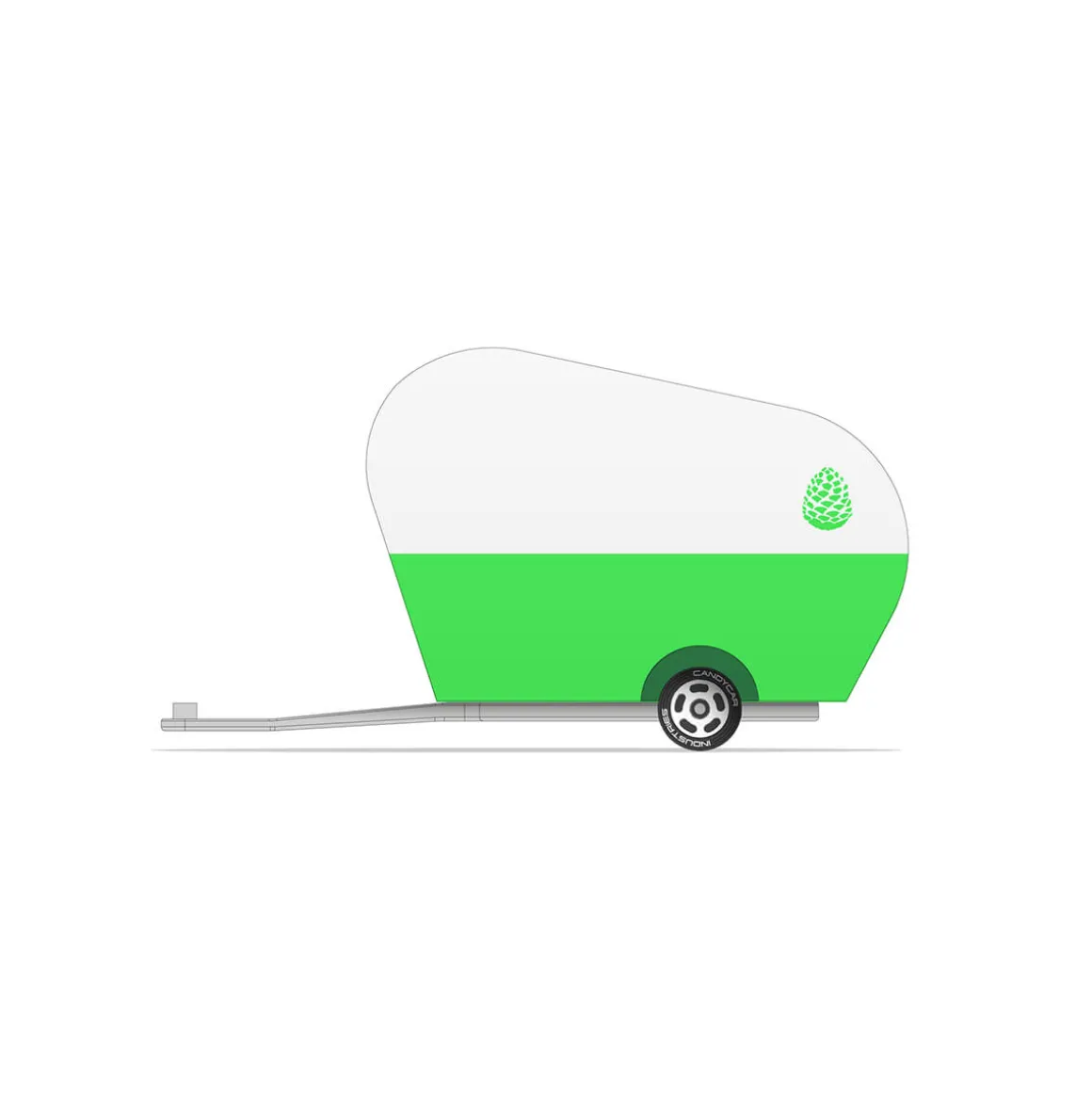 Pinecone Camper Trailer For Mini Candycar By Candylab Toys