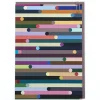 PIng Stripes Greetings Card by Pavilion Cards