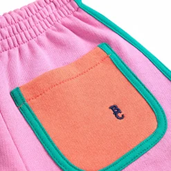 Pink Colour Block Shorts by Bobo Choses