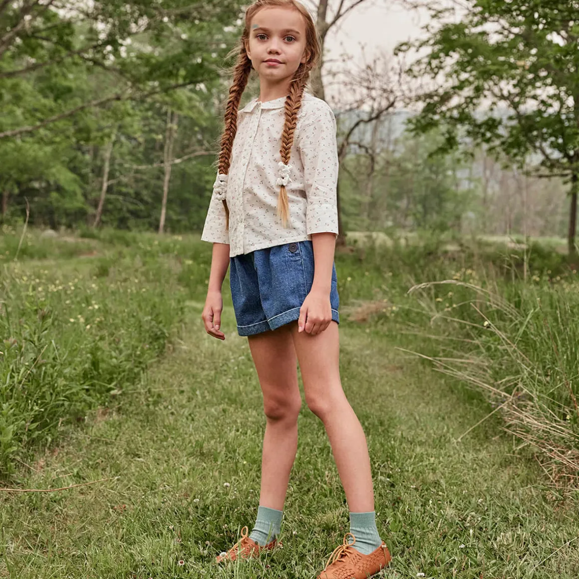 Pippi Short in Medium Denim by Soor Ploom