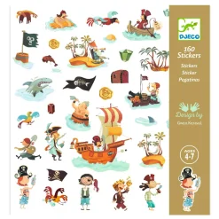 Pirates 160 Paper Stickers by Djeco
