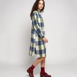 Plaid Check Shirt Dress by Bobo Choses Womenswear - Last One In Stock - Extra Small