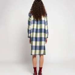 Plaid Check Shirt Dress by Bobo Choses Womenswear - Last One In Stock - Extra Small