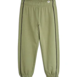 Plain Piping Sweatpants in Green by Mini Rodini