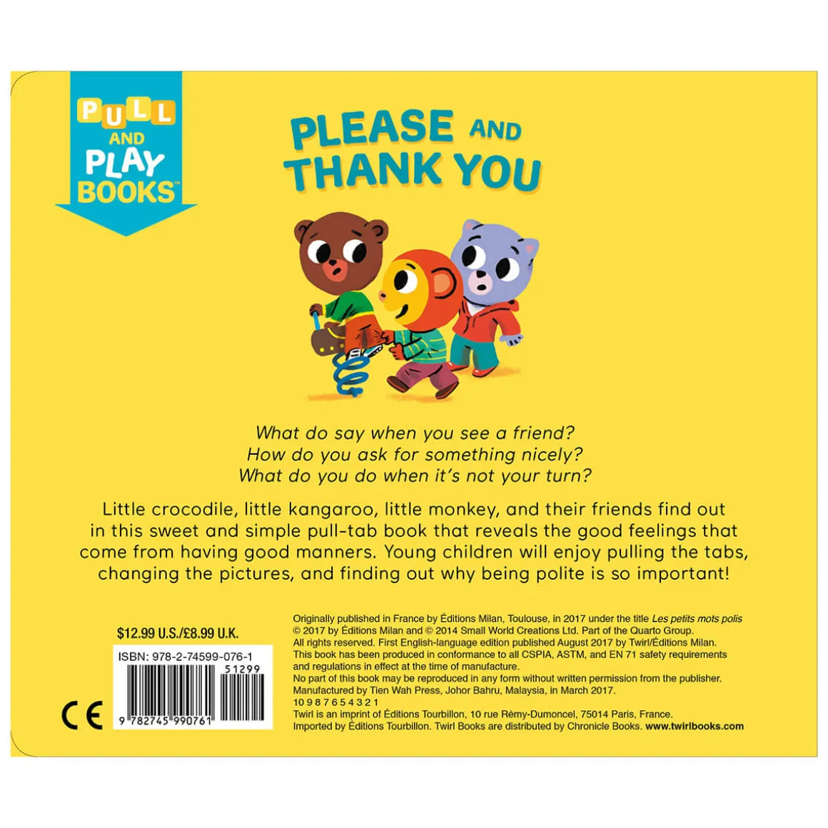 Please and Thank You: Pull and Play Book by Thierry Bedouet