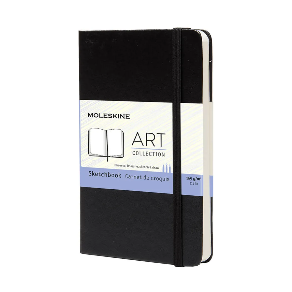 Pocket Sketchbook (14cm) in Black by Moleskine