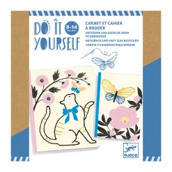 Poetic Garden Embroidered Notebook DIY Craft Kit by Djeco