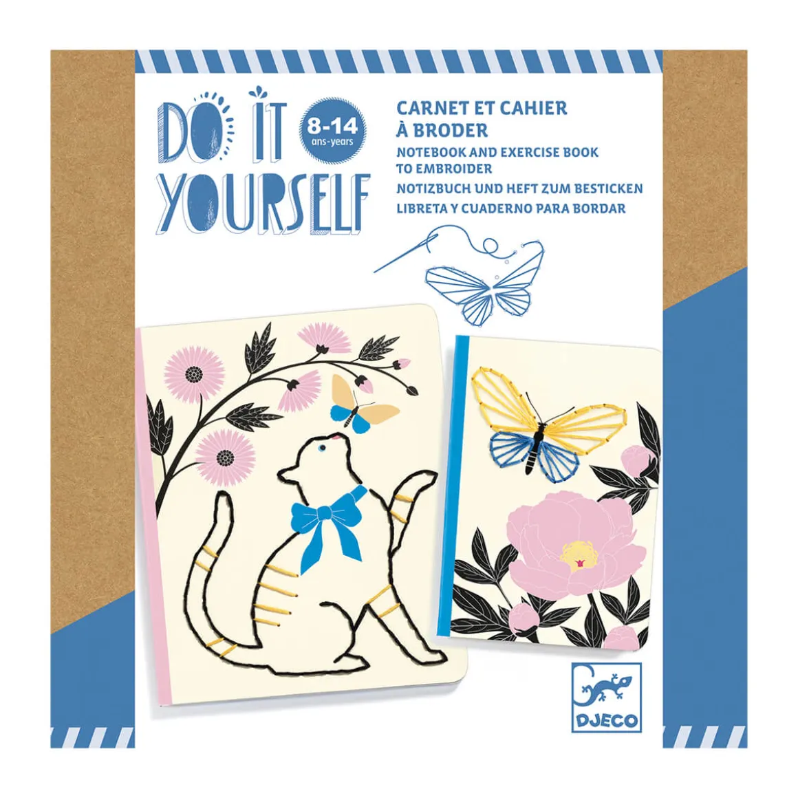 Poetic Garden Embroidered Notebook DIY Craft Kit by Djeco
