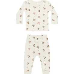 Pointelle Tee and Legging Set in Autumn Flora by Quincy Mae