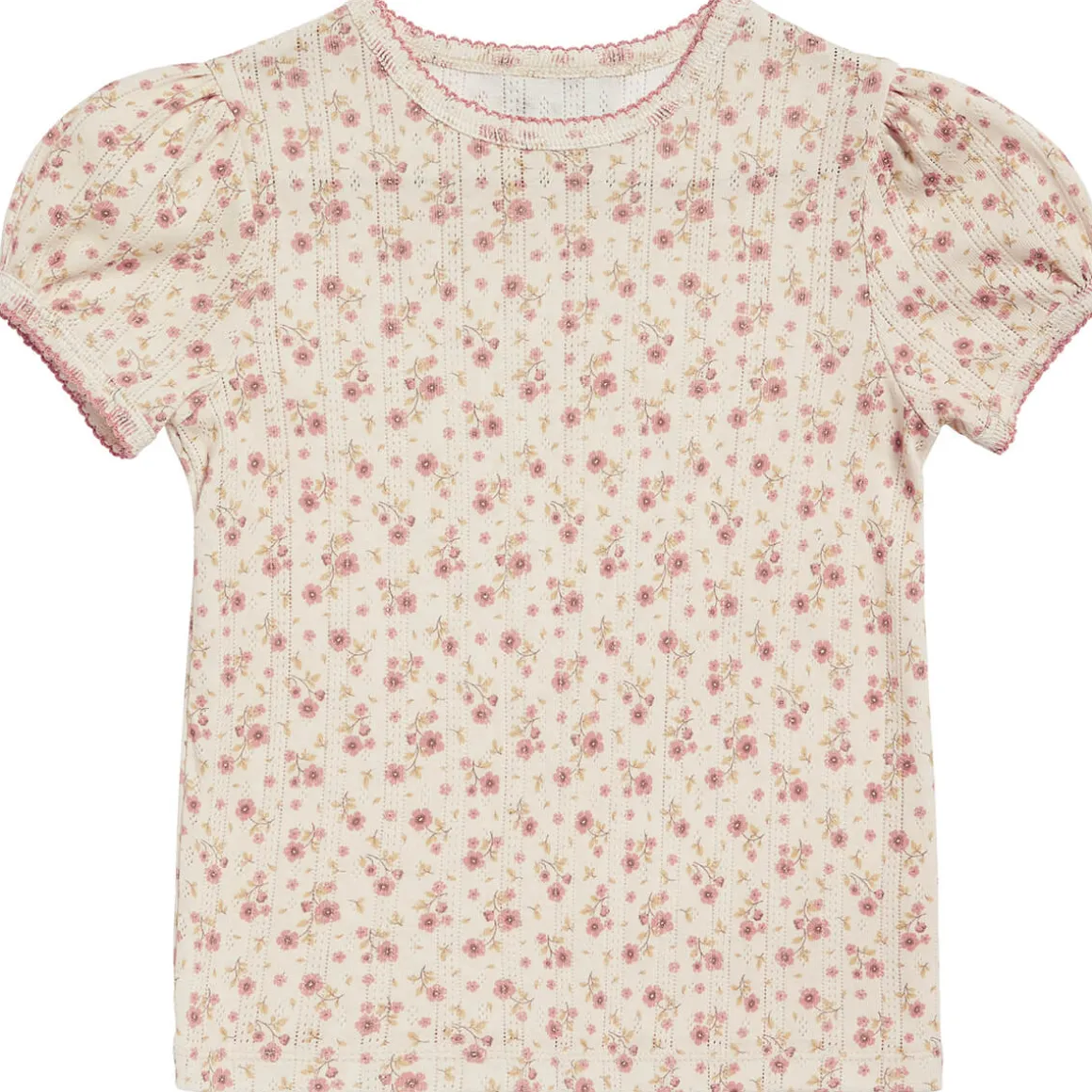 Pointelle Tee in Bronte Floral by Little Cotton Clothes