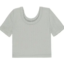 Pointelle Tee in Seafoam by Rylee & Cru