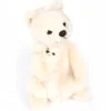Polar Bear Mama With Baby (31cm) by Hansa