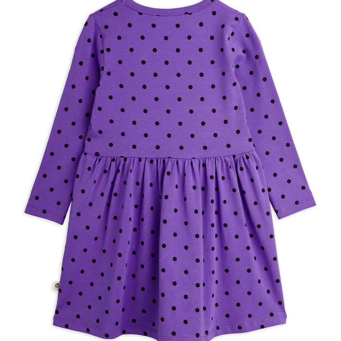 Polka Dot Long Sleeve Dress in Purple by Mini Rodini
