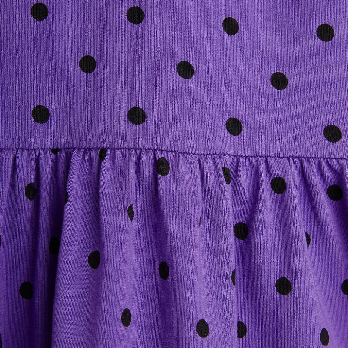 Polka Dot Long Sleeve Dress in Purple by Mini Rodini