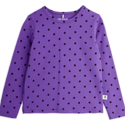 Polka Dot Long Sleeve T-Shirt in Purple by Mini Rodini