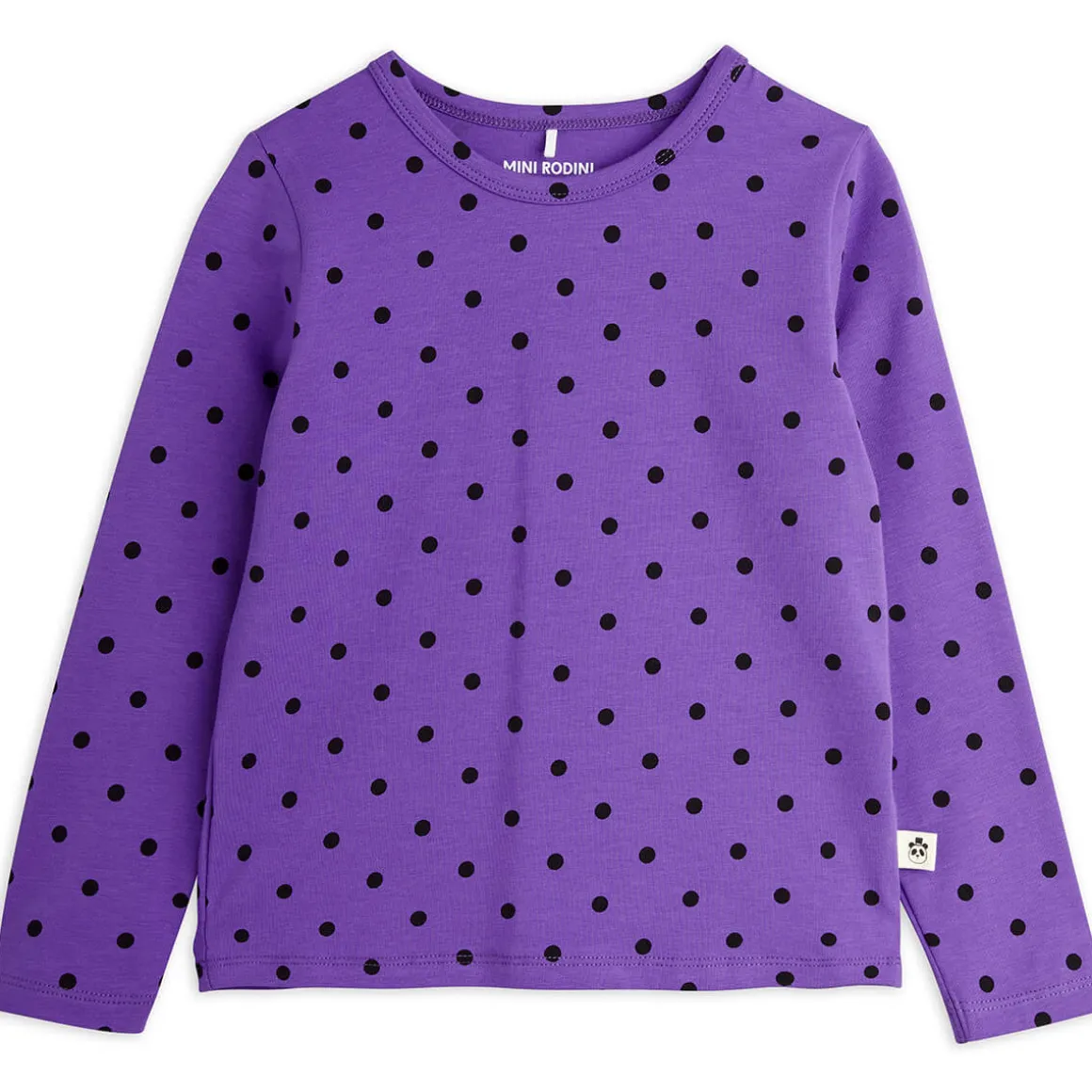 Polka Dot Long Sleeve T-Shirt in Purple by Mini Rodini
