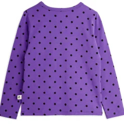 Polka Dot Long Sleeve T-Shirt in Purple by Mini Rodini