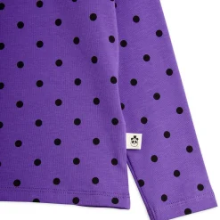 Polka Dot Long Sleeve T-Shirt in Purple by Mini Rodini