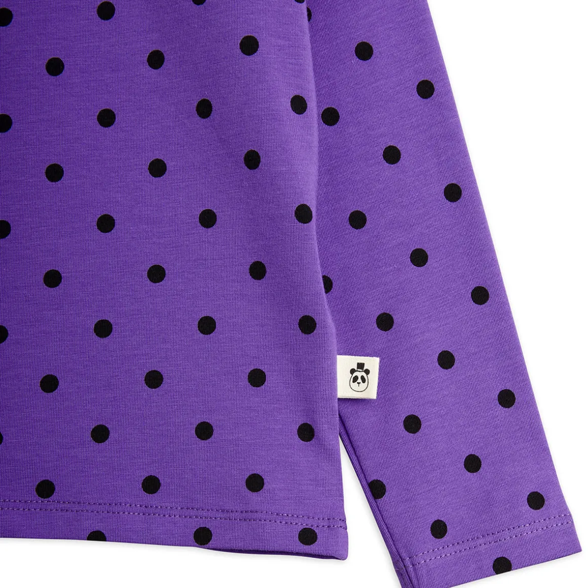 Polka Dot Long Sleeve T-Shirt in Purple by Mini Rodini