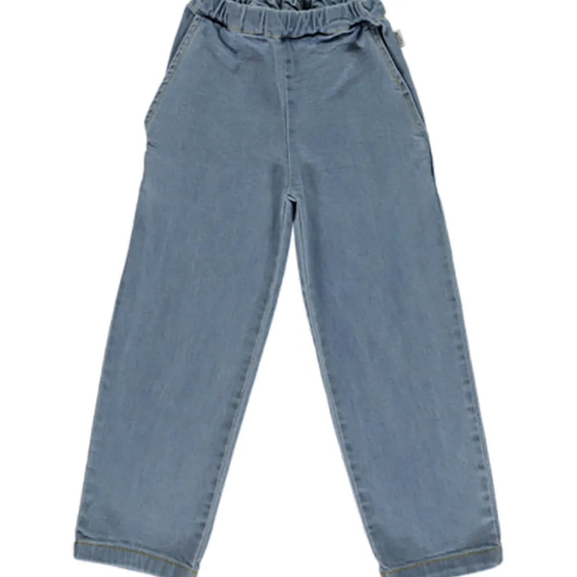 Pomelos Denim Pants in Blue by Poudre Organic - Last One In Stock - 12 Months