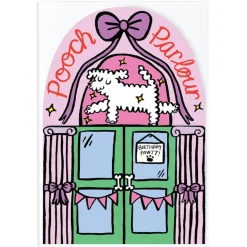 Pooch Parlour Die Cut Birthday Greetings Card by Alice Bowsher for Wrap