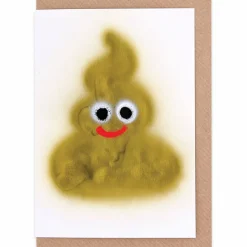 Poop Greetings Card by Jon Burgerman for Evermade