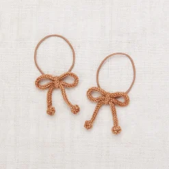 Popcorn Bow Elastic Set in Rose Gold by Misha & Puff