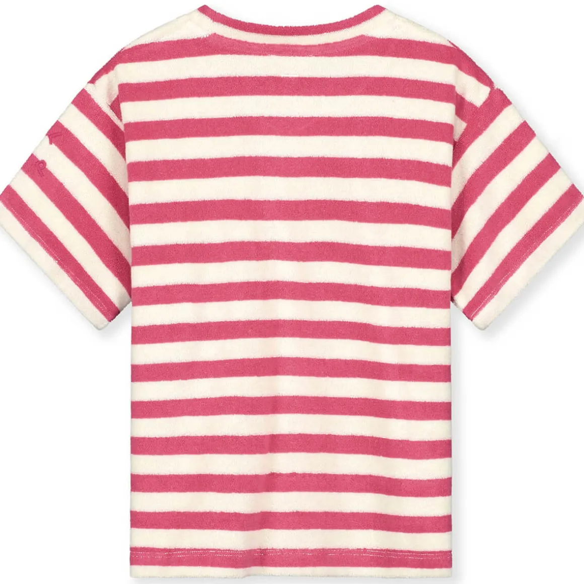 POP Terry Oversized Tee in Cherry / Cream by Gray Label