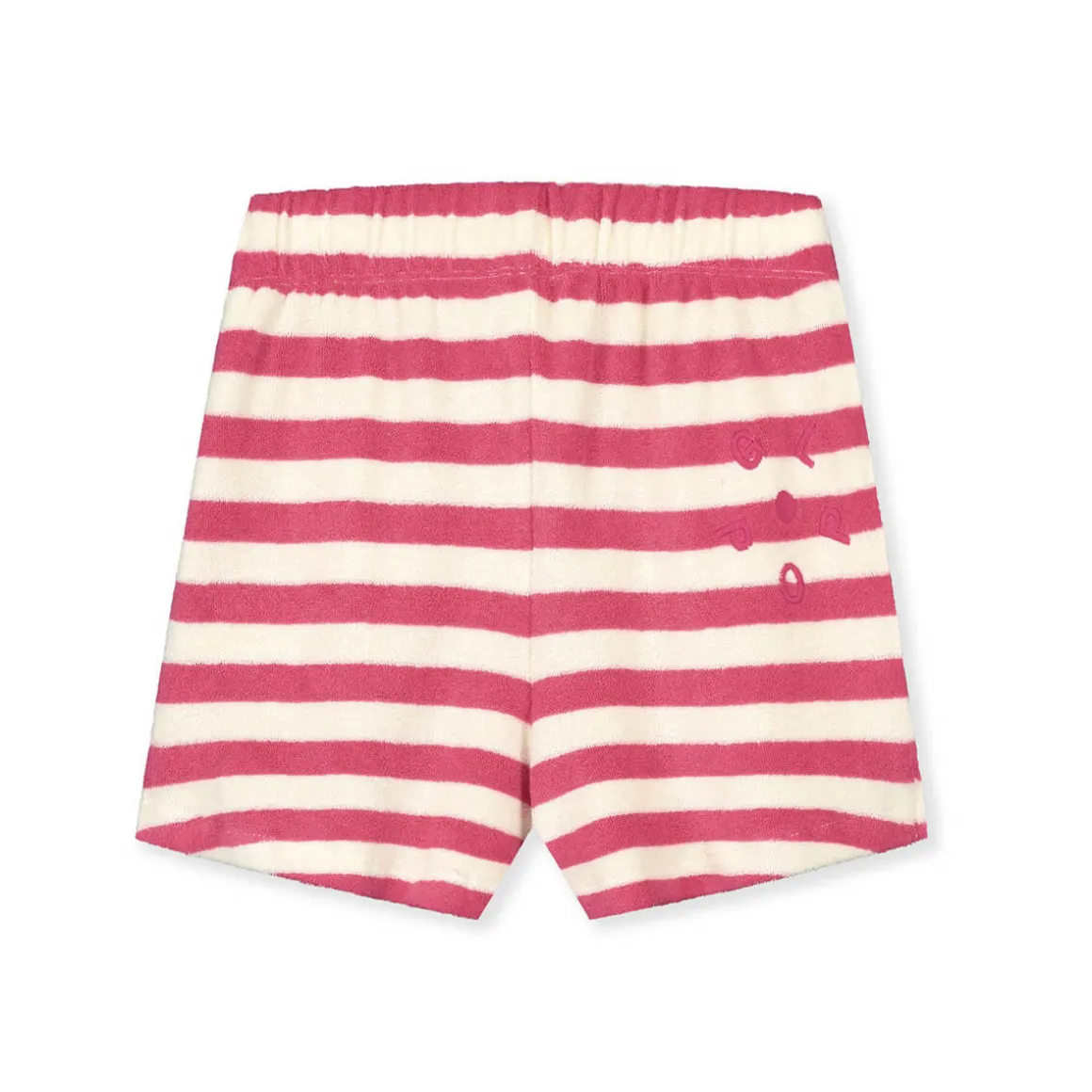 POP Terry Shorts in Cherry / Cream by Gray Label