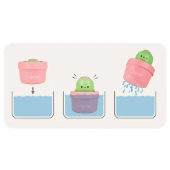 Pop Up Cactus Eco Bath Toy by Tiger Tribe