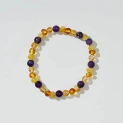 Posy Adult Bracelet in Amethyst And Citrine by Nirrimis