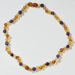 Posy Kids Necklace in Amethyst And Citrine by Nirrimis
