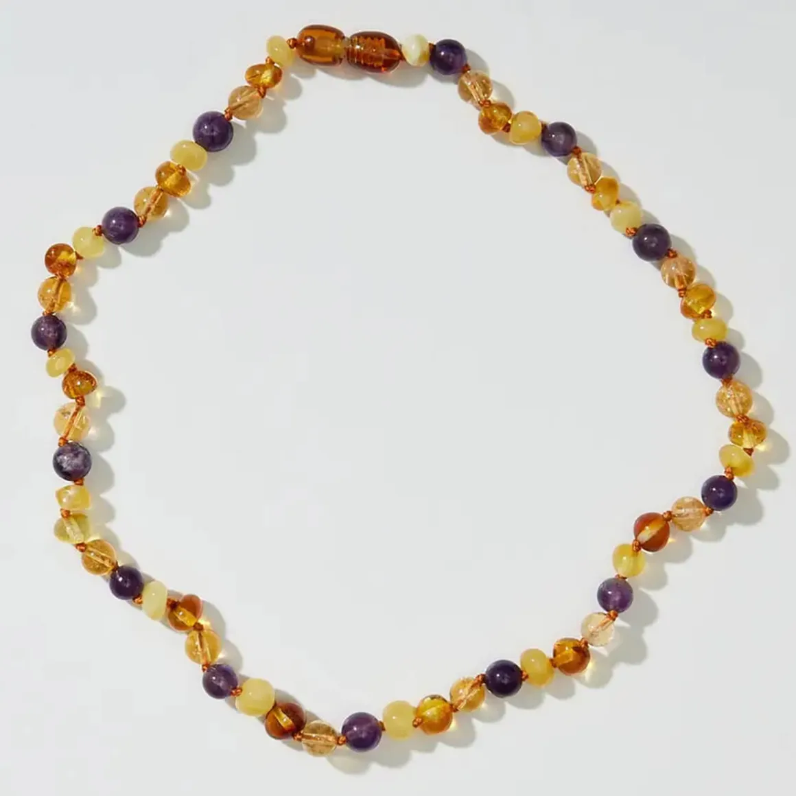 Posy Kids Necklace in Amethyst And Citrine by Nirrimis