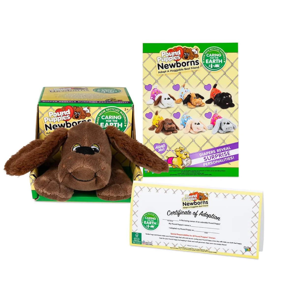 Pound Puppies Newborns Eco Friendly (Assorted Colours) by Hasbro