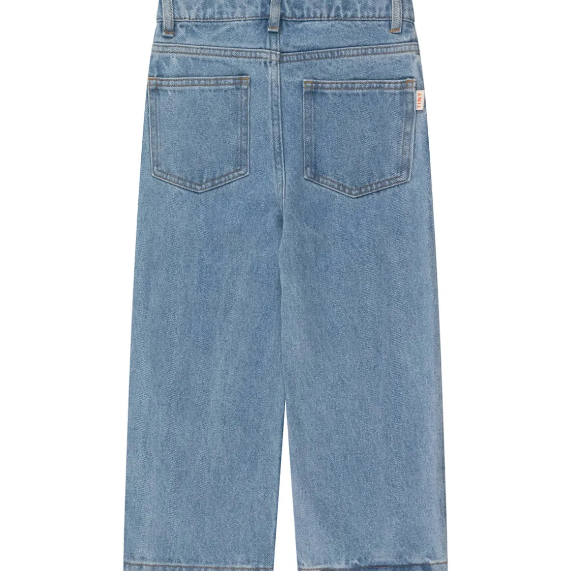 Printed Jeans in Medium Wash Denim by Tinycottons