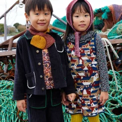 Prudence Dress in Moonlight Village Jacquard by Misha & Puff - Last One In Stock - 8 Years