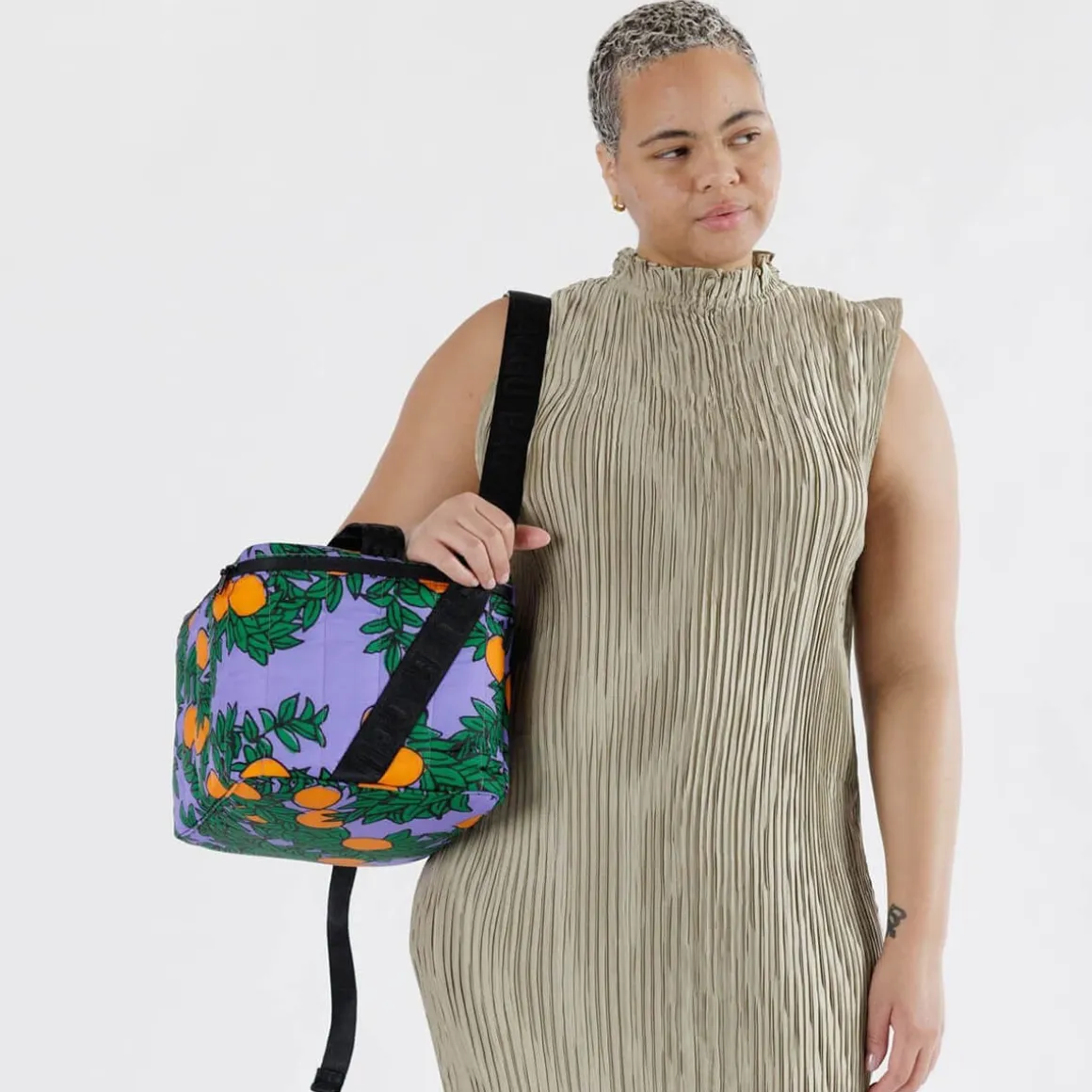 Puffy Cooler Bag in Orange Tree Periwinkle by Baggu