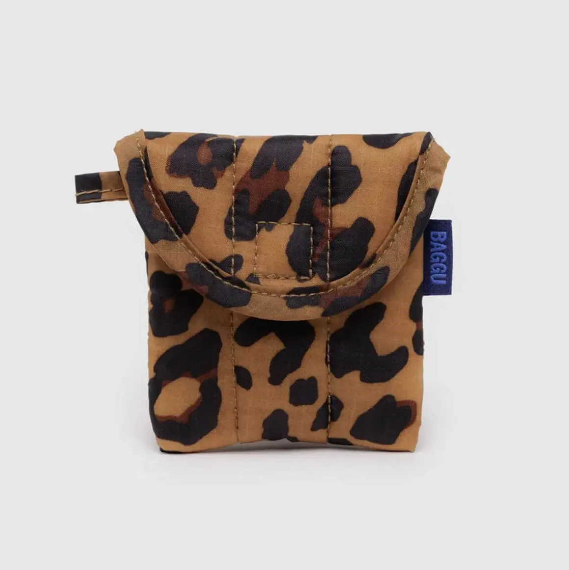 Puffy Earbuds Case in Leopard by Baggu