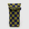 Puffy Glasses Sleeve in Pear Navy Check by Baggu