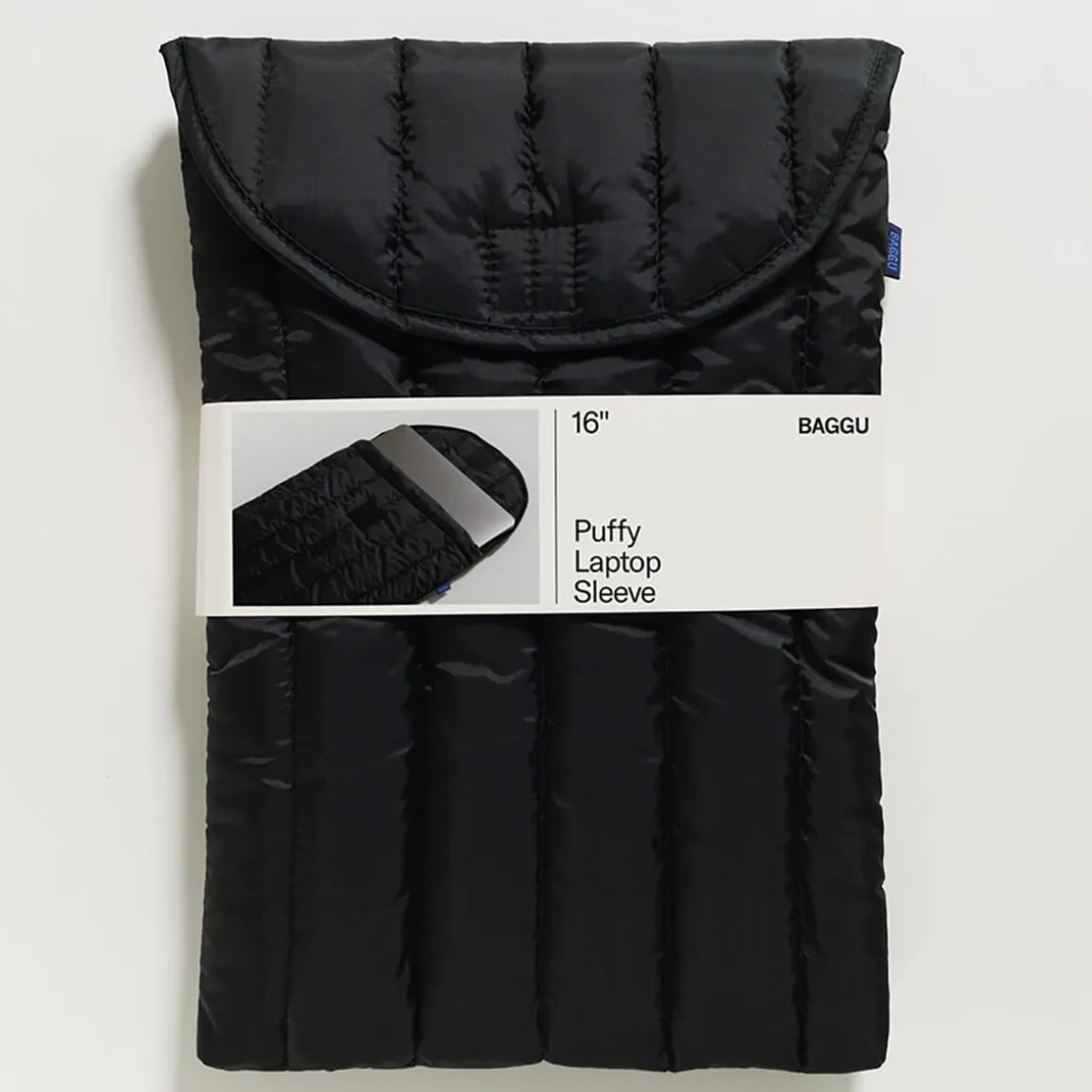 Puffy Laptop Sleeve 16" in Black by Baggu